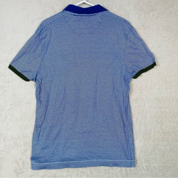 Ted Baker MMB Delpole Short Sleeve Polo Shirt Mens Size 3 Medium Blue - Picture 2 of 9